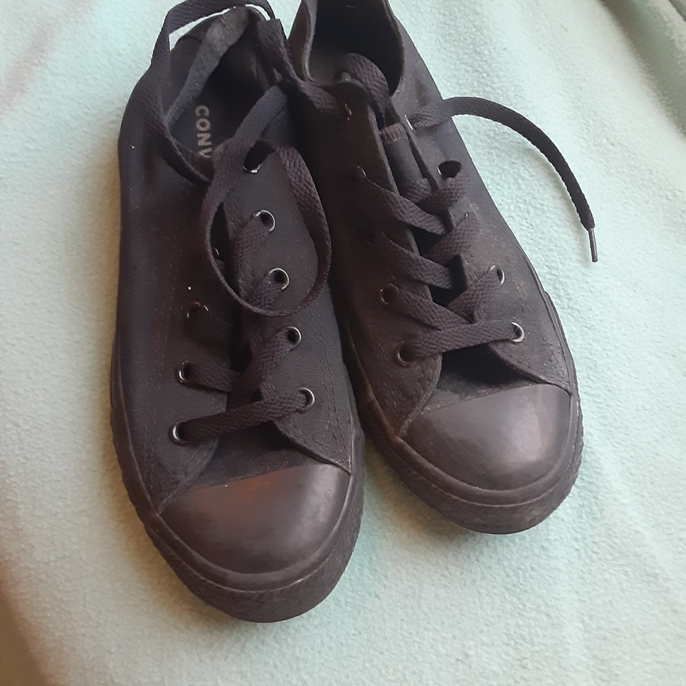 Converse All Black Canvas Sneakers